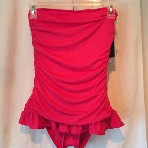 NWT Juicy Couture bright pink one piece swimsuit